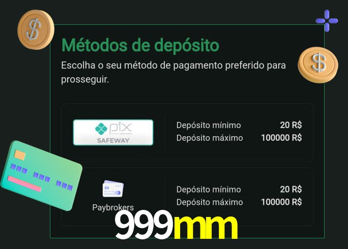 O cassino 999mm oferece uma grande variedade de métodos de pagamento